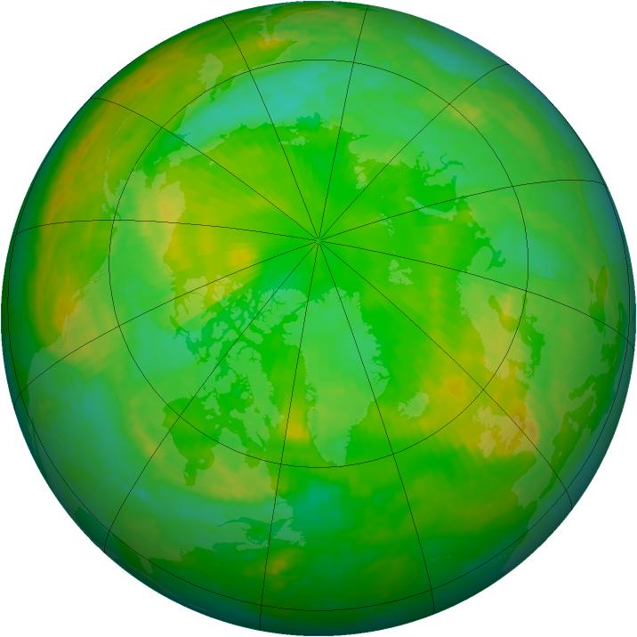 Arctic ozone map for 03 July 2002